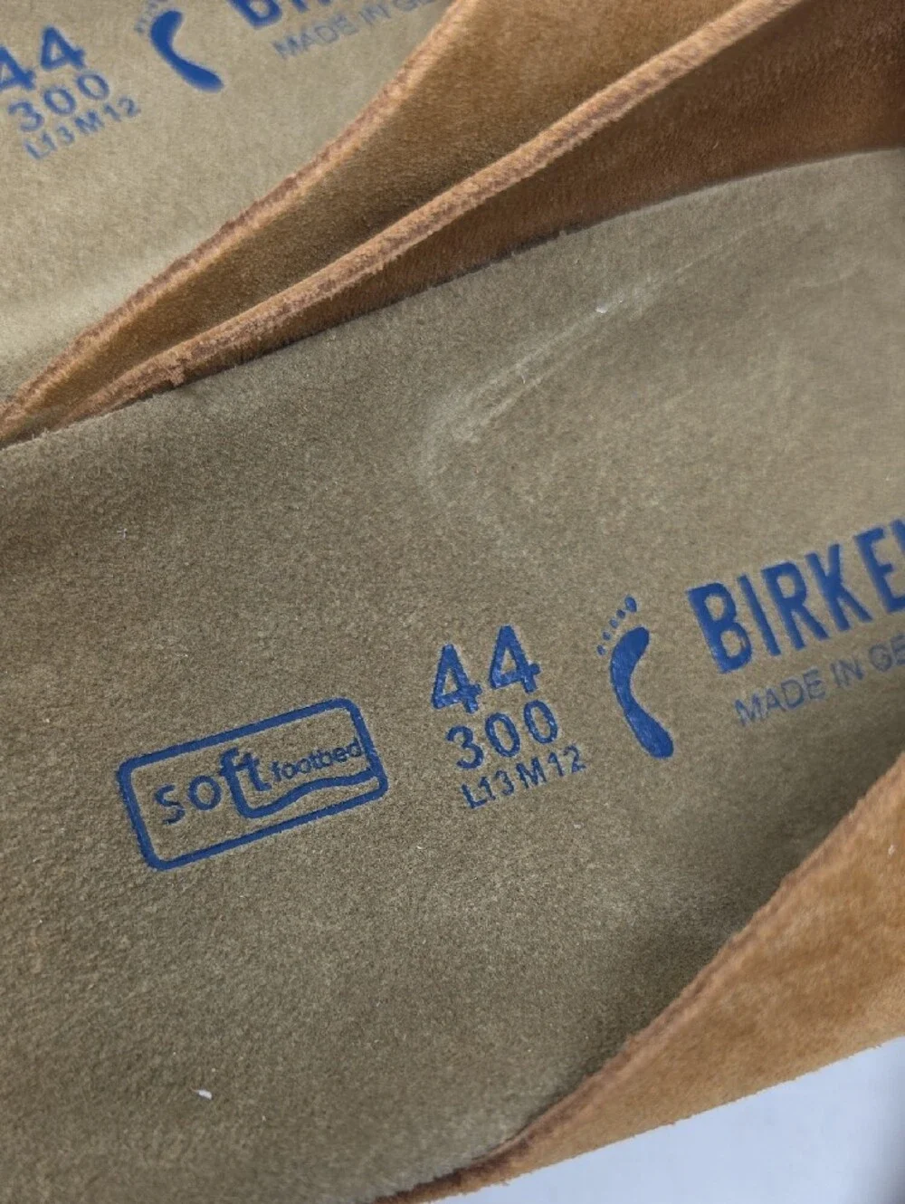 Birkenstock Arizona Soft Footbed Suede Leather Sandals - Mink Size 44=11